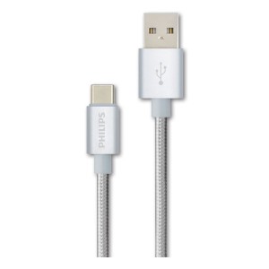 کابل تبدیل USB به Type-C فیلیپس مدل DLC2528 طول 1.2 متر